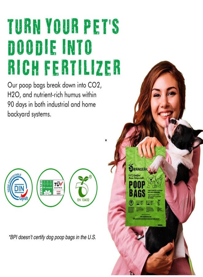 OrangeBio Dog Poop Bags, 100% Certified Home Compostable, 13 x 9 Inches - 180 Count (15 Bags per Roll, 12 Rolls), OK Compost Home - Image 4
